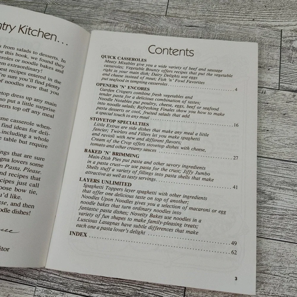 Pasta‎ Please 1990 Cookbook Booklet Reiman Recipes 90s Comfort-Core